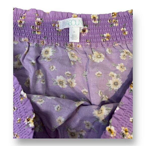 Abound Floral Ruffled Skirt Size Extra Large - Picture 3 of 5